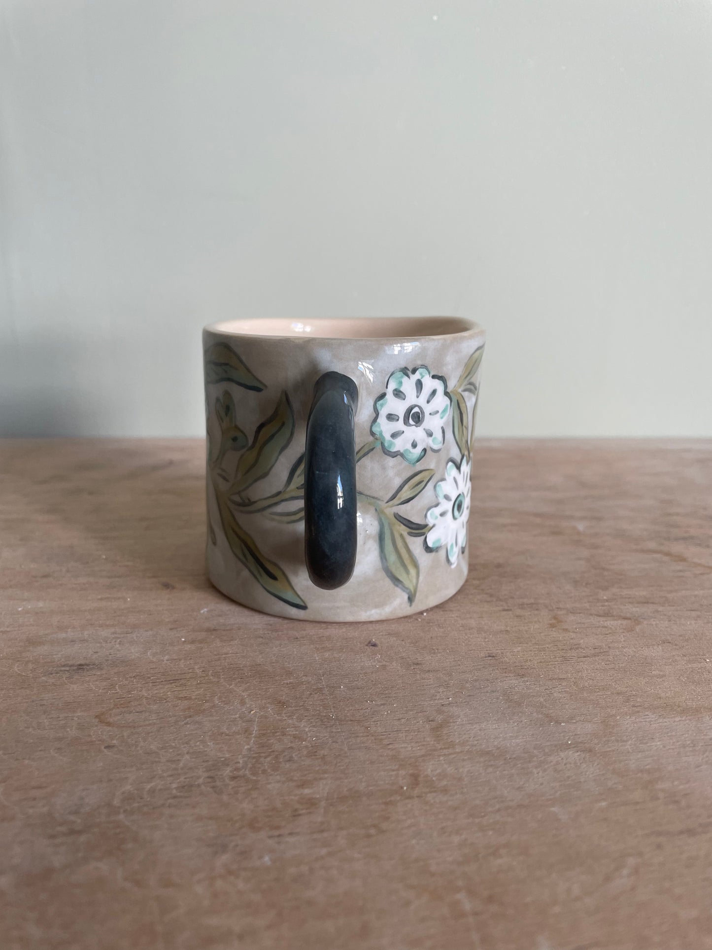 Mug fleuri en céramique