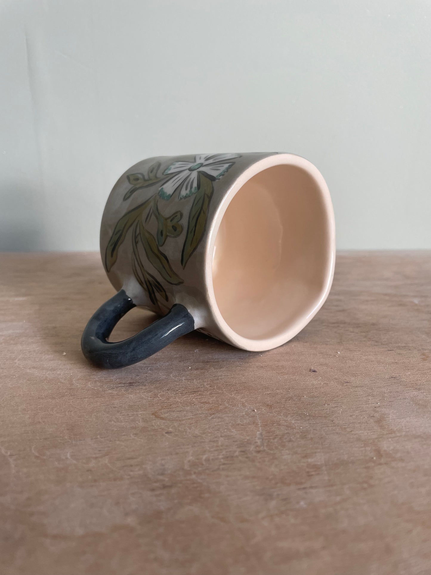 Mug fleuri en céramique