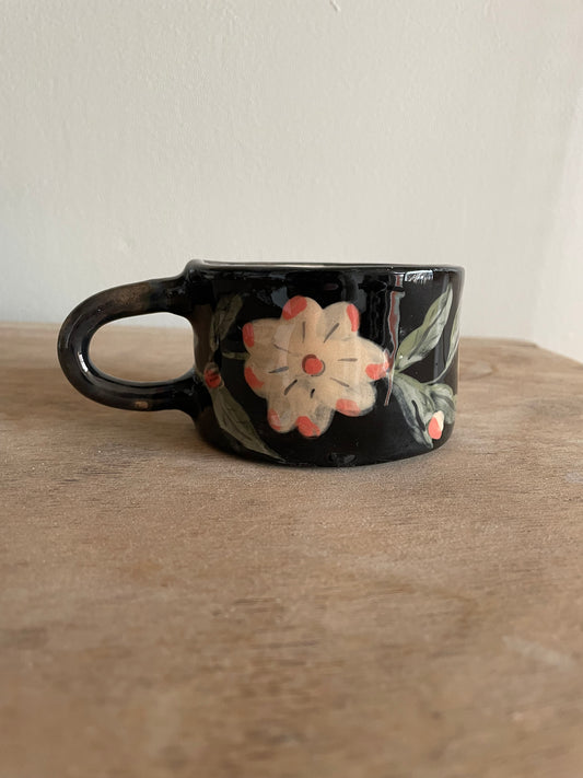 Tasse fleur en céramique