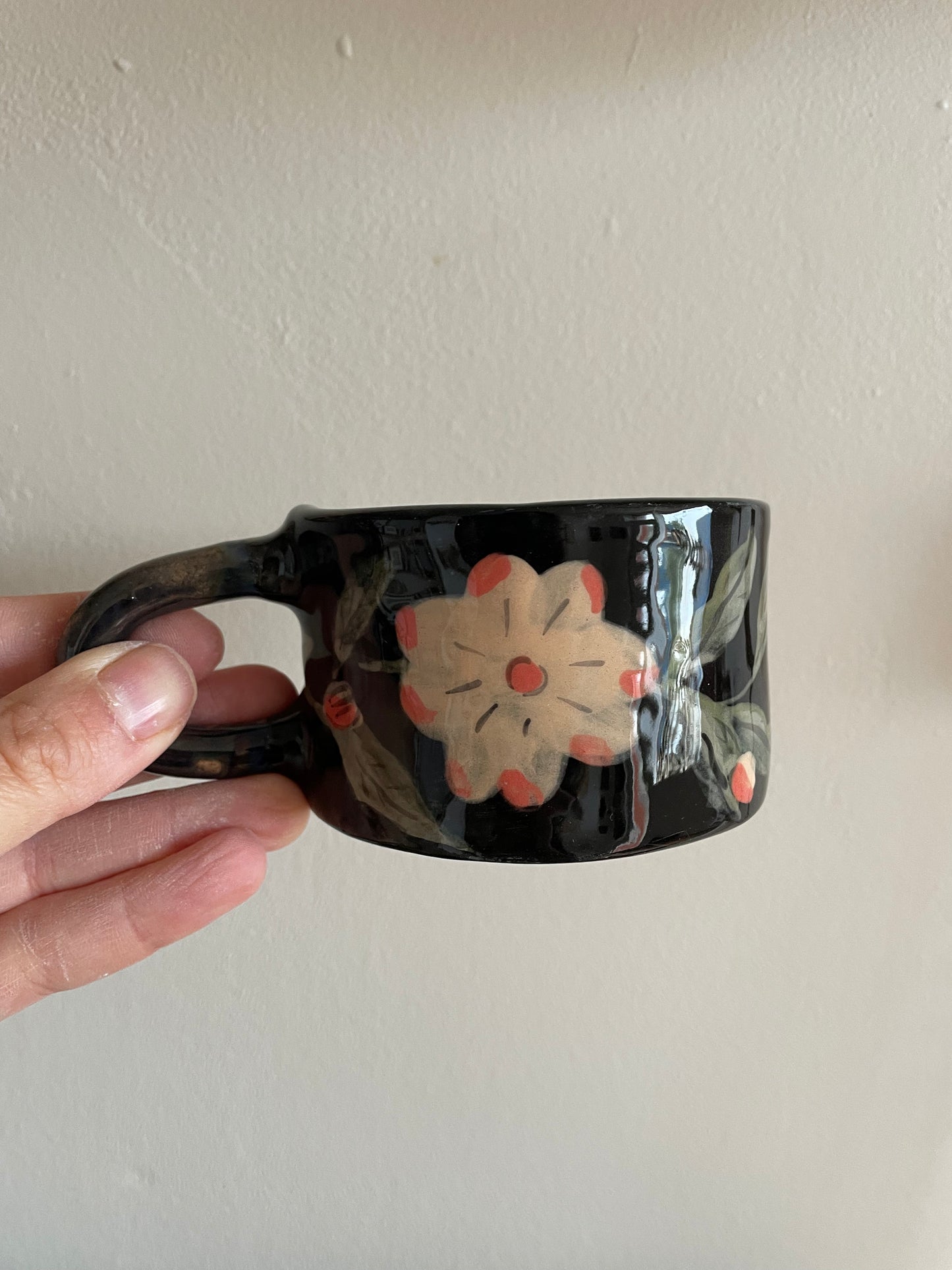 Tasse fleur en céramique