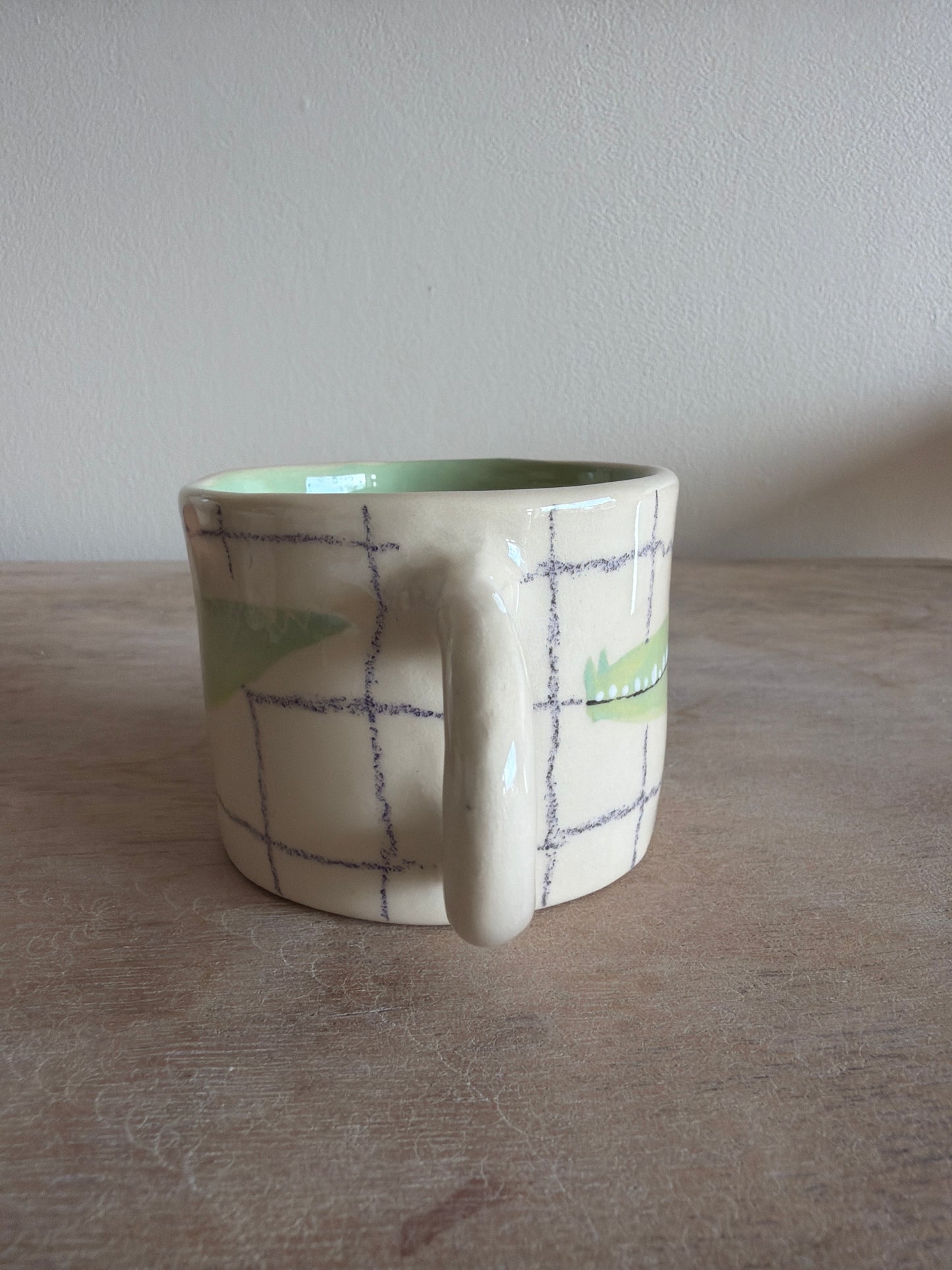 Tasse croco et carreaux en céramique