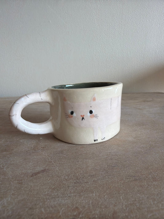 Tasse chat en céramique