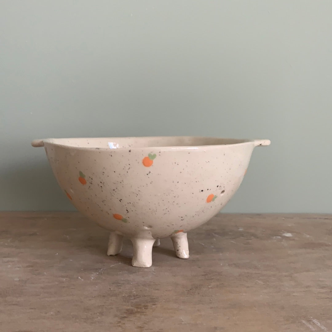 Khaki green enameled ceramic soap dish